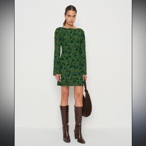 Reformation Esra Mini Dress in Everglade